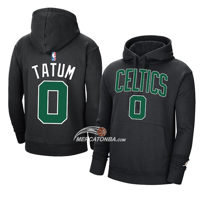 Felpa con Cappuccio Boston Celtics Jayson Tatum Nero